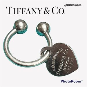 2001 Tiffany & Co. Return to Tiffany Heart Tag Horse Shoe Key Ring
